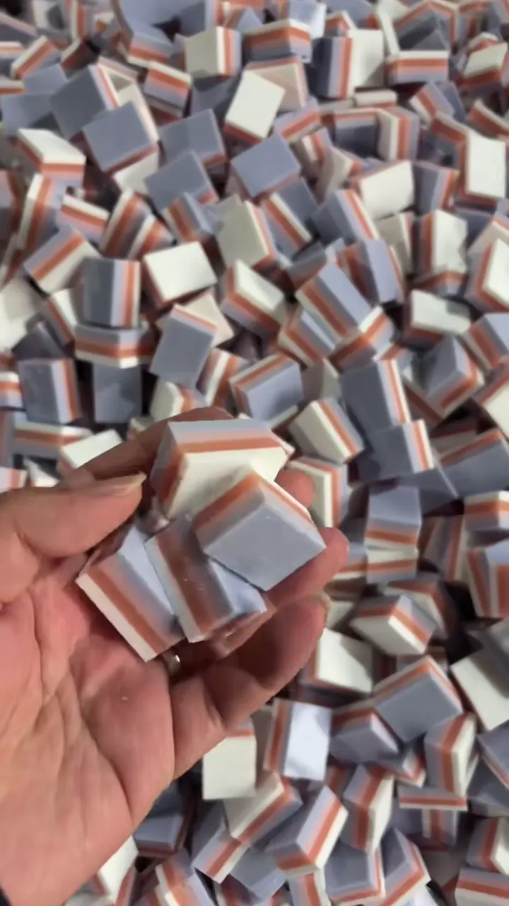 Light Purple 4-Layer Acrylic Mahjong Tile Blanks material reference