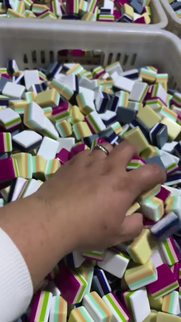 Mixed 4-Layer Acrylic Mahjong Tile Blanks — Reference 3 material reference