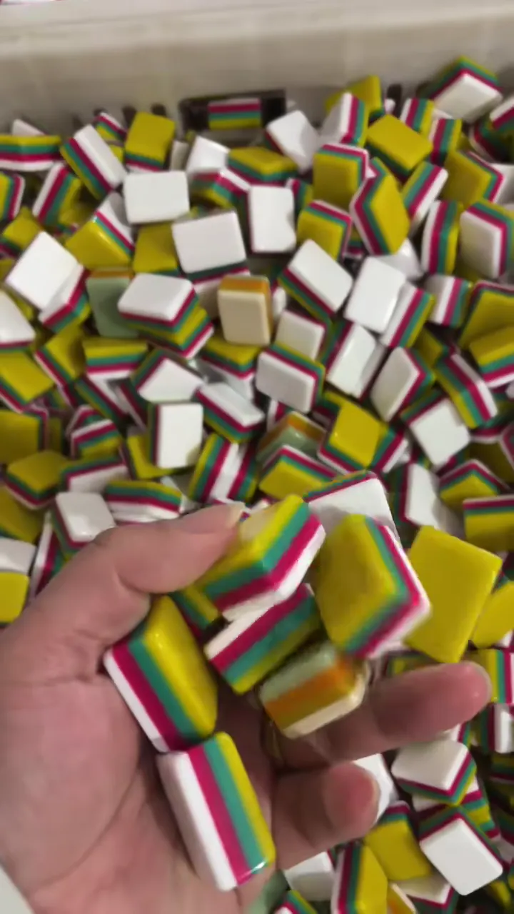 Ochre 4-Layer Acrylic Mahjong Tile Blanks material reference