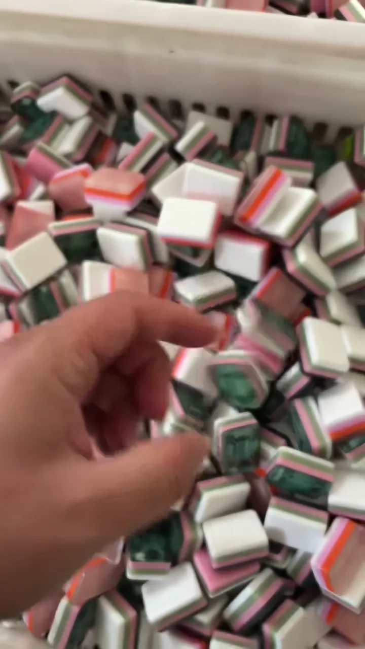 Translucent 4-Layer Acrylic Mahjong Tile Blanks material reference