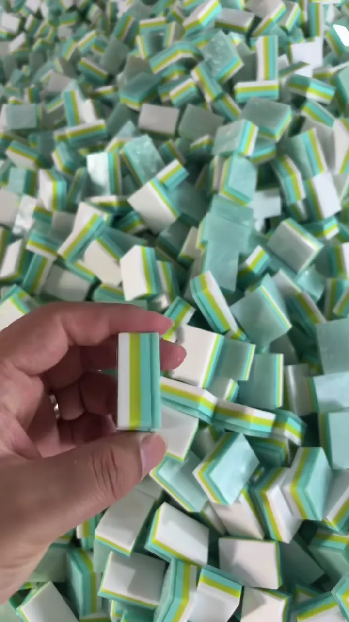 Blue 4-Layer Mica-Effect Mahjong Tile Blanks material reference